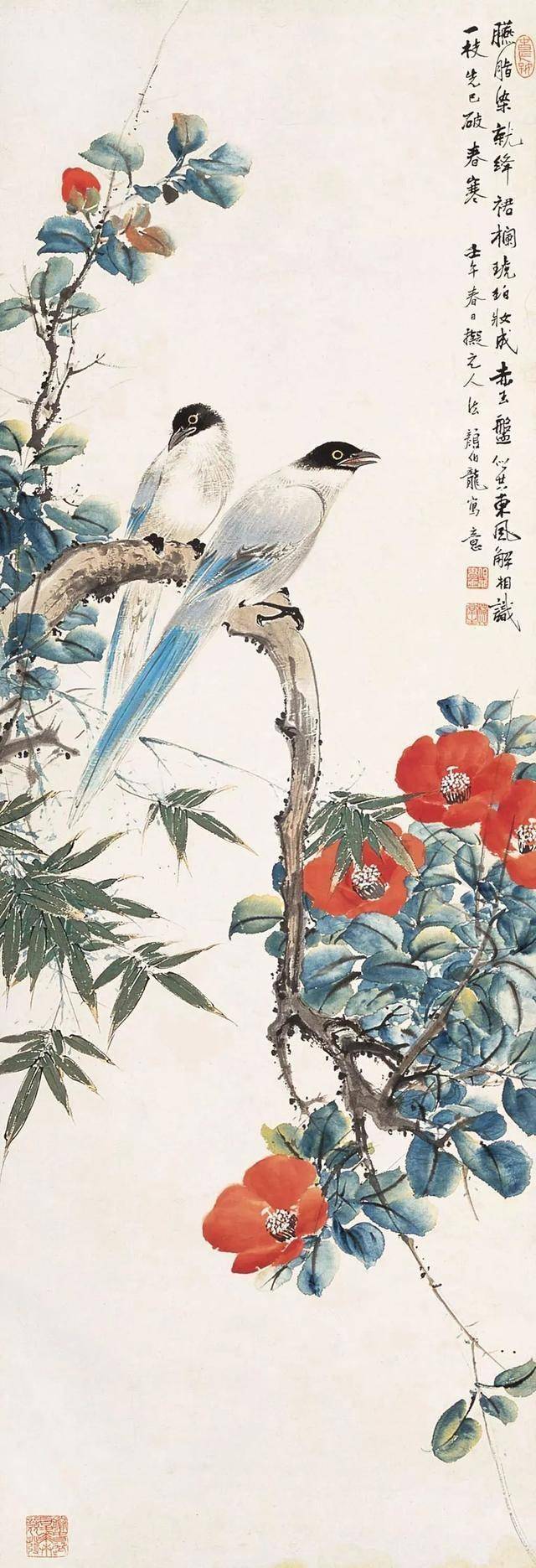 颜伯龙花鸟画艺术：工写交融下的自然之美与情感共鸣 名人名家 第95张