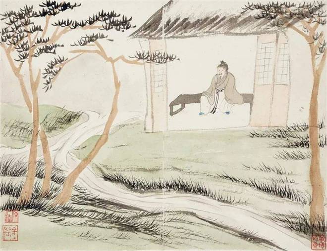 清代画家金农的小品人物画,好童真 名人名家 第8张