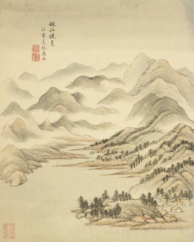 王翚晚年仿古山水册，笔底时有新意 名人名家 第12张