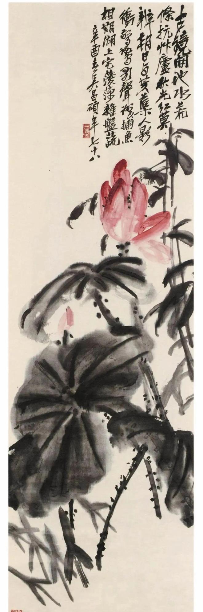 吴昌硕：画荷最忌呆黑 名人名家 第5张