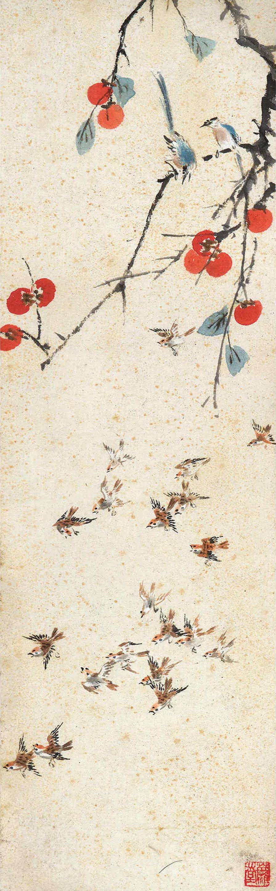 王雪涛花鸟十二条屏：清新活泼、生意盎然！ 名人名家 第5张