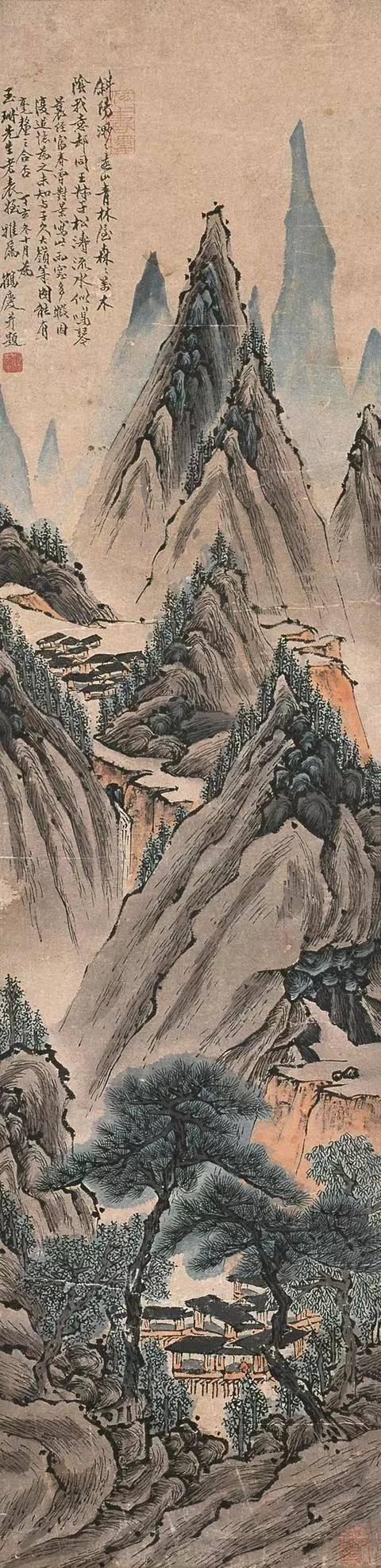 清代顾鹤庆山水画︱笔墨清逸，尽显文人情怀 名人名家 第40张