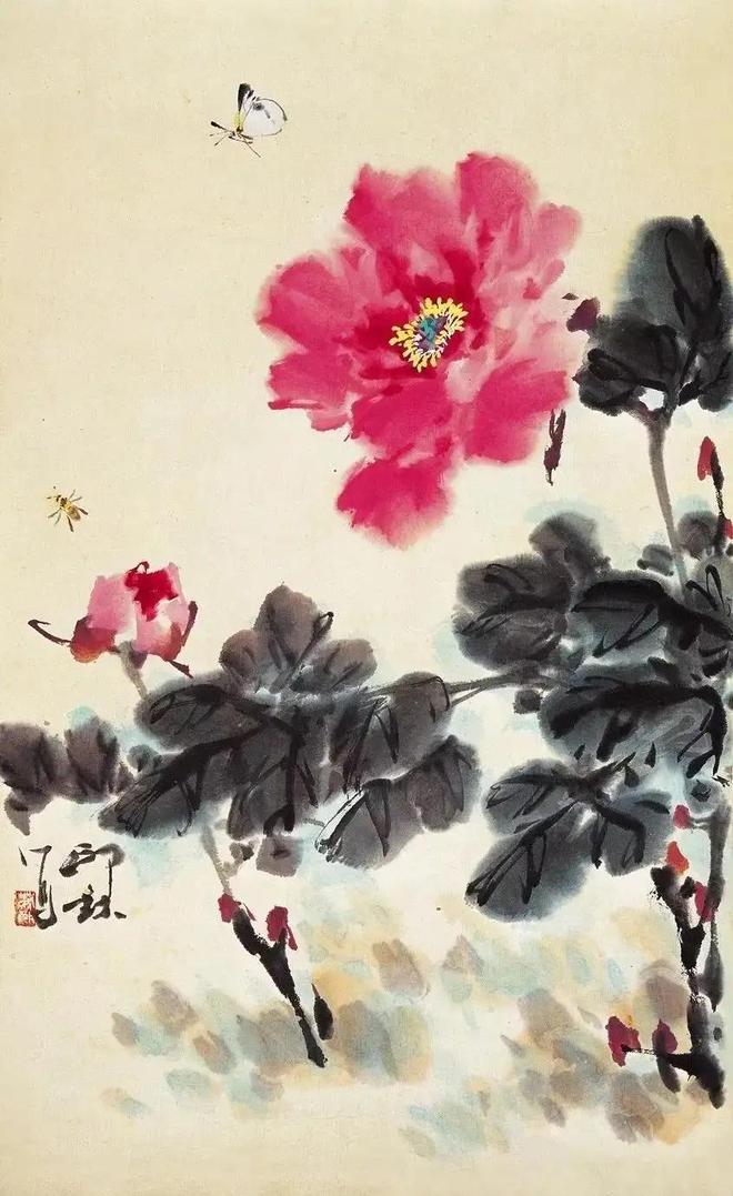 萧朗写意富贵牡丹，清新明快！ 名人名家 第26张