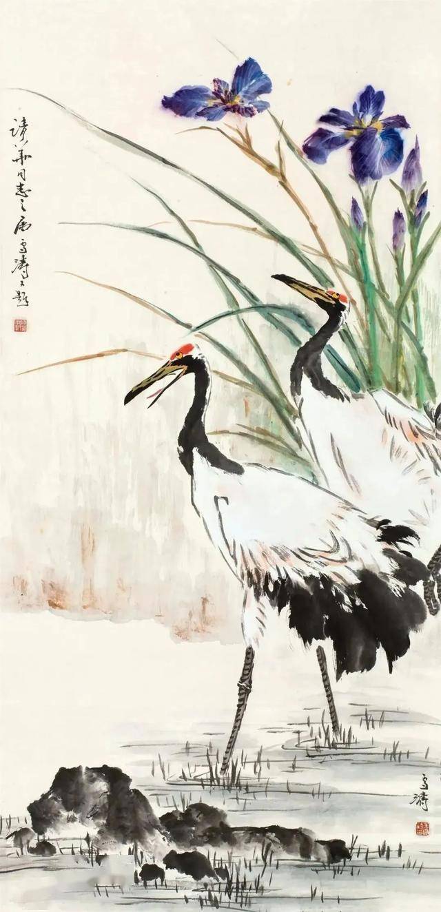王雪涛写鹤，简简几笔，生动鲜活 名人名家 第2张