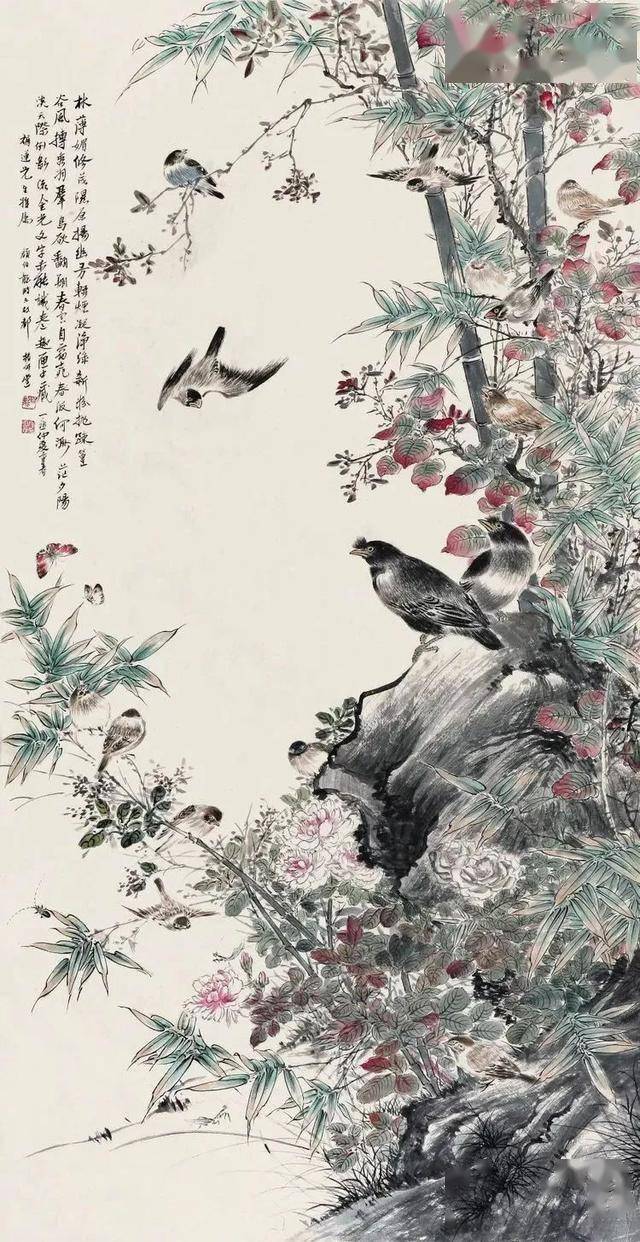 颜伯龙花鸟画艺术：工写交融下的自然之美与情感共鸣 名人名家 第61张