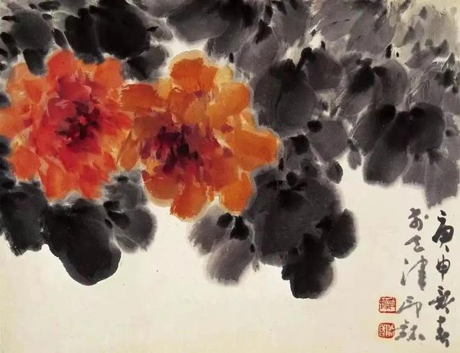 萧朗写意富贵牡丹，清新明快！ 名人名家 第38张