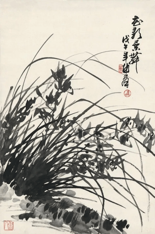 卢坤峰画兰 名人名家 第2张