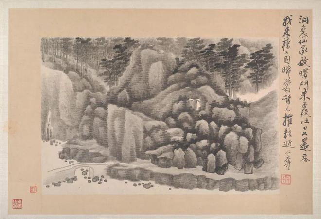 龚贤：山水十七开 名人名家 第17张
