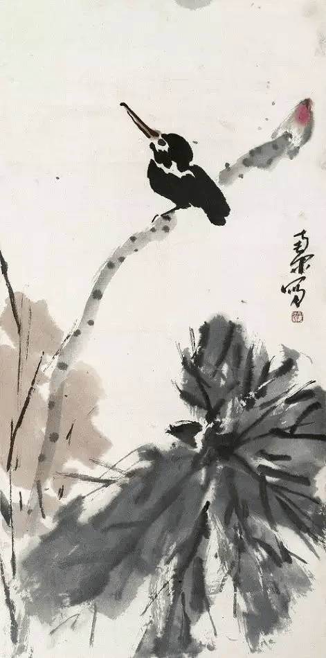 简洁孤独，陈子庄高清花鸟赏析 名人名家 第3张
