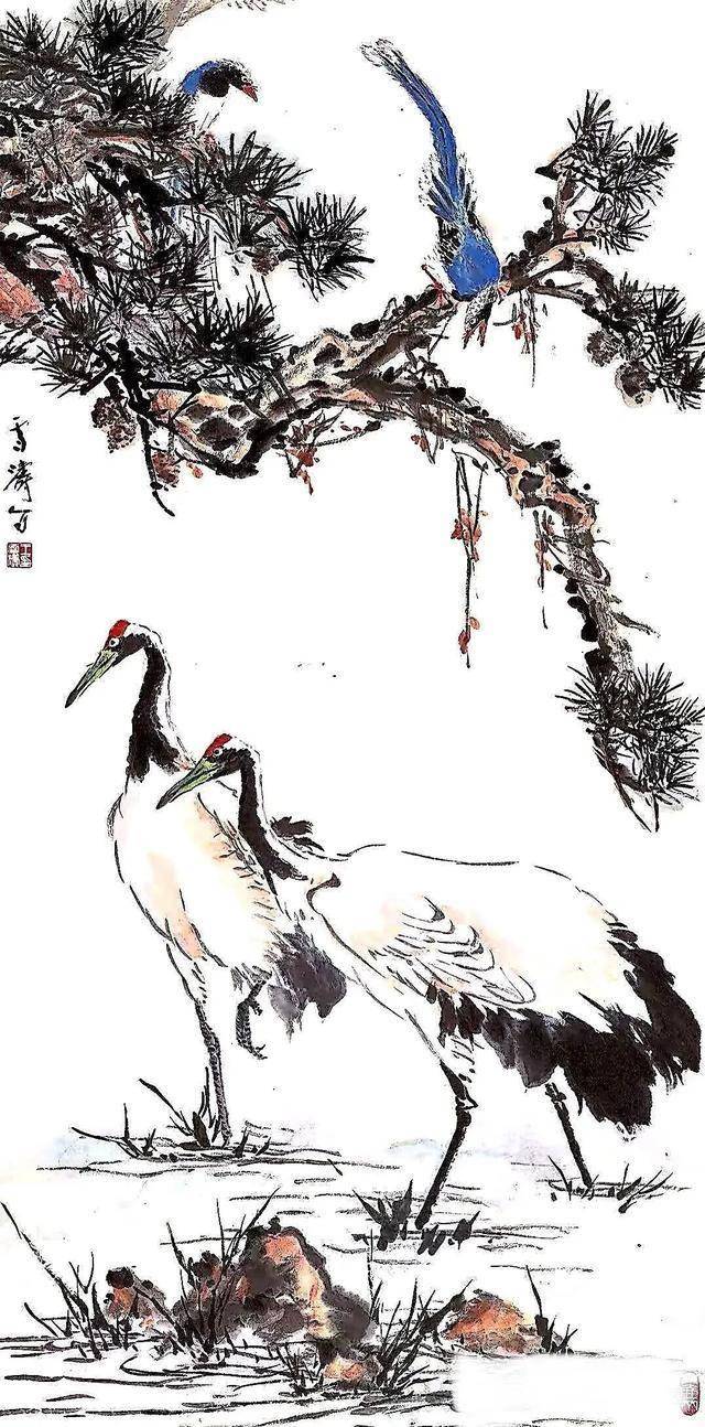 王雪涛写鹤，简简几笔，生动鲜活 名人名家 第11张