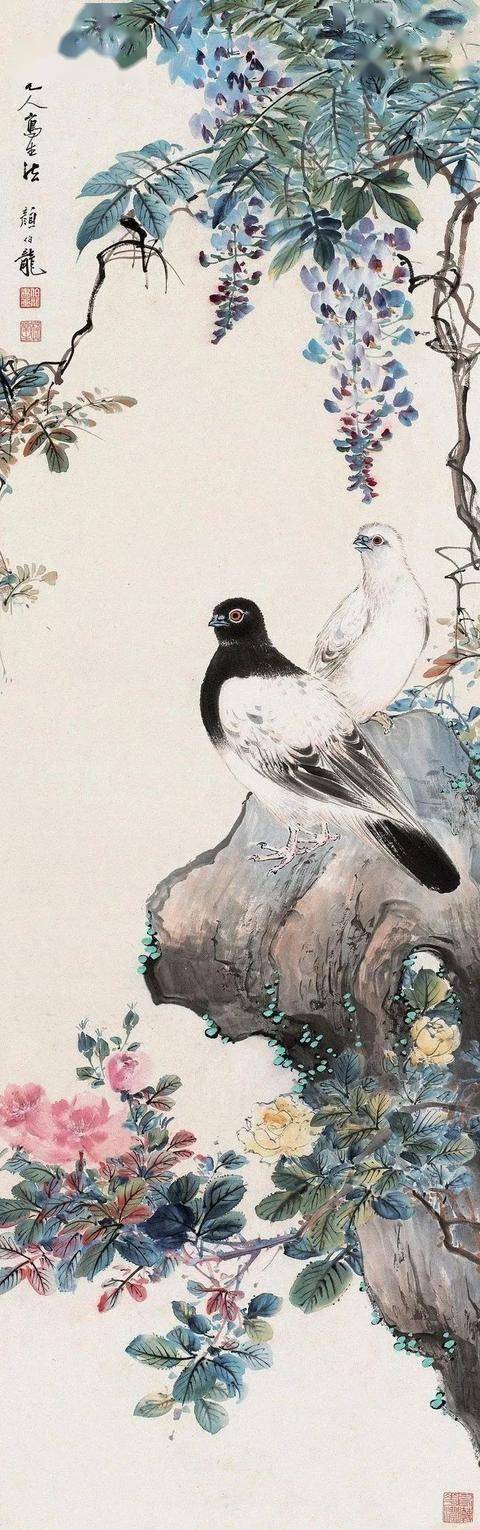 颜伯龙花鸟画艺术：工写交融下的自然之美与情感共鸣 名人名家 第16张