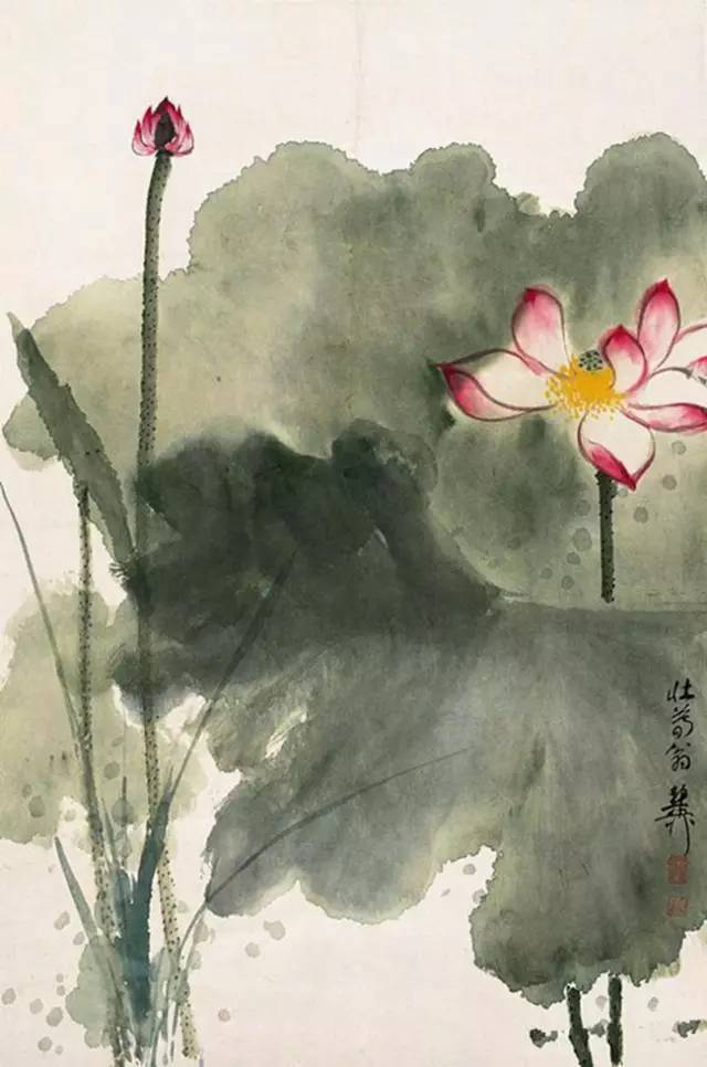 张大千、刘海粟、谢稚柳、宋文治的泼彩画 名人名家 第25张