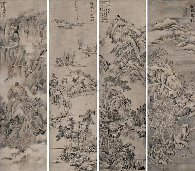 笔情茂密、气势跌宕︱清代方士庶山水画作品 名人名家 第11张