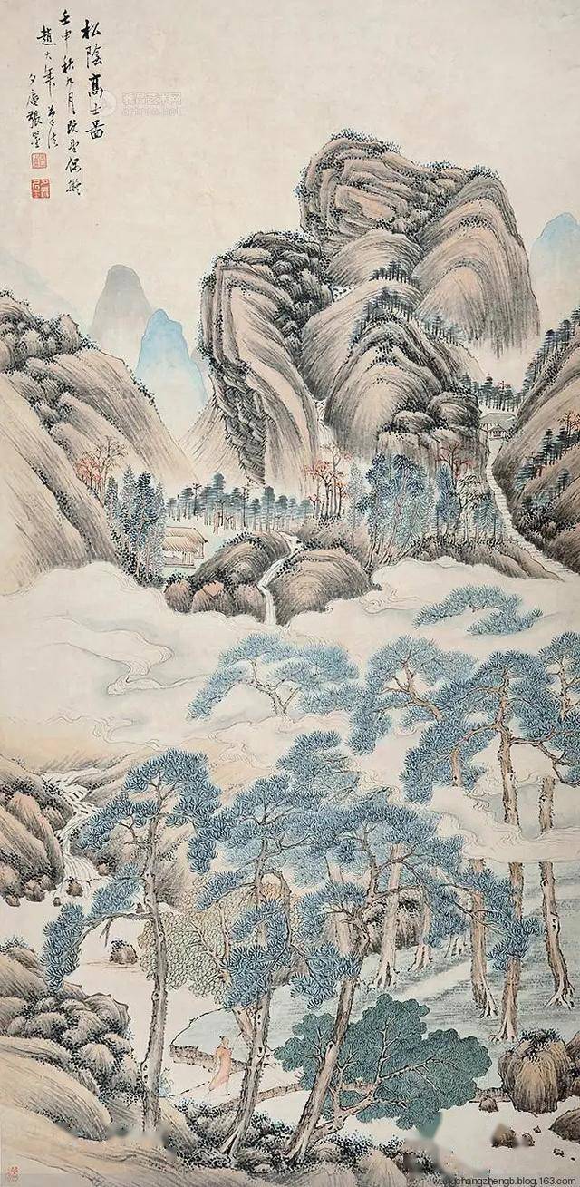 清代张崟山水画作品 名人名家 第27张