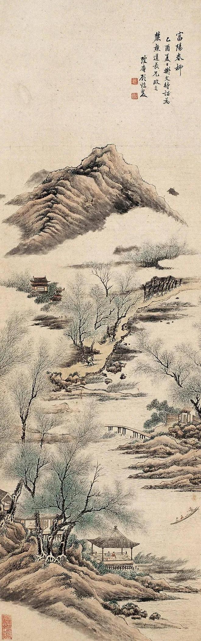 清代顾鹤庆山水画︱笔墨清逸，尽显文人情怀 名人名家 第4张