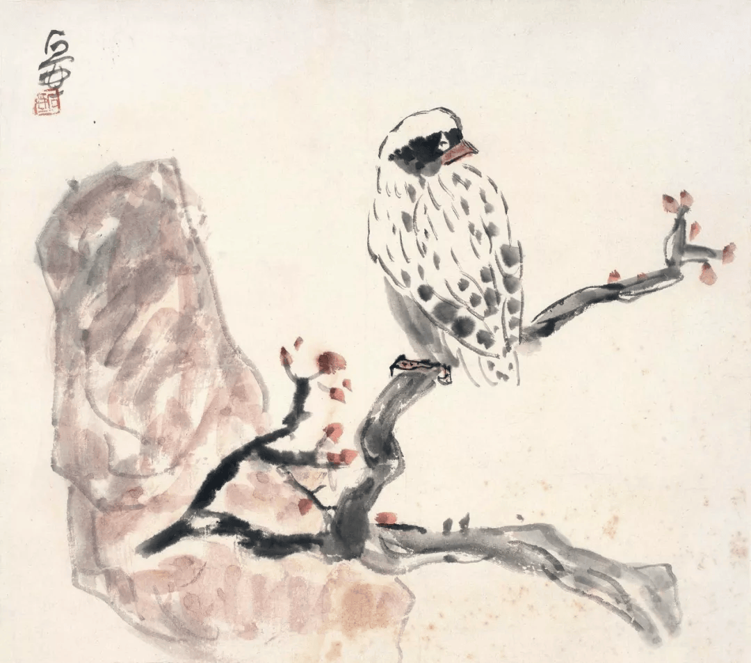 简洁孤独，陈子庄高清花鸟赏析 名人名家 第7张