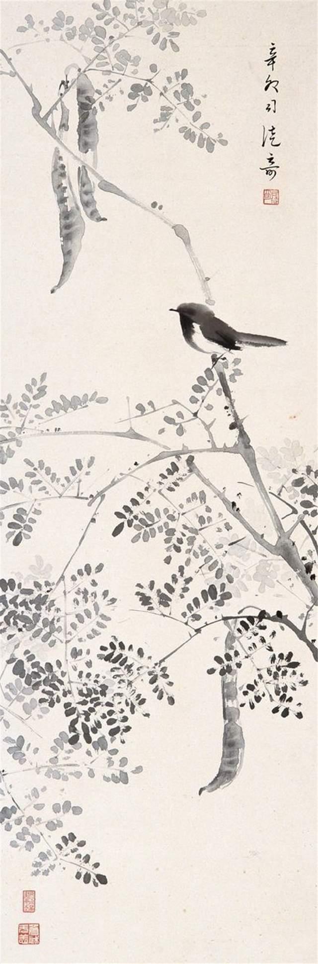 岭南画派大家司徒奇精品花鸟画作品欣赏 名人名家 第17张