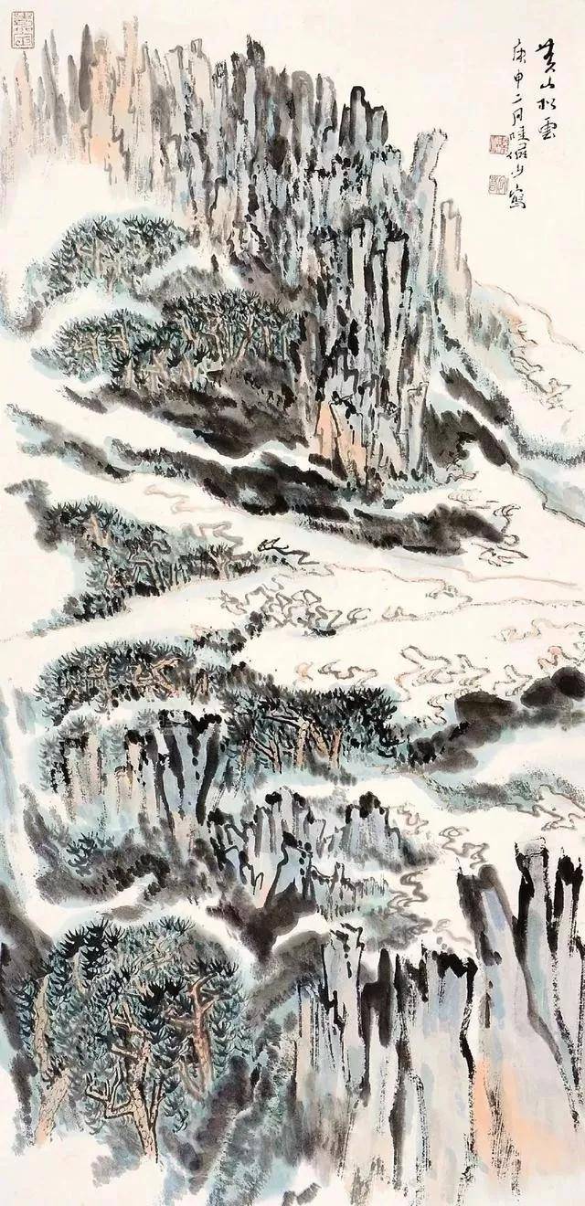 陆俨少写黄山，睥睨王侯五百年！ 名人名家 第26张