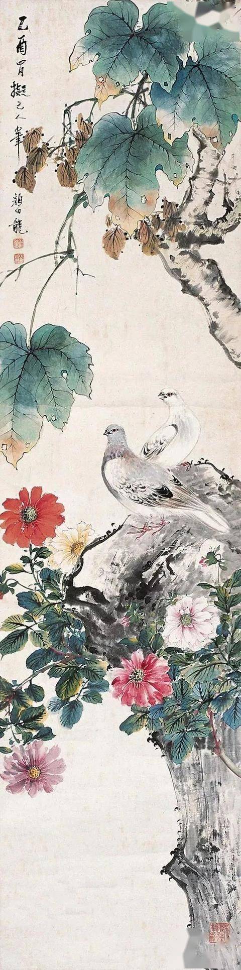 颜伯龙花鸟画艺术：工写交融下的自然之美与情感共鸣 名人名家 第38张