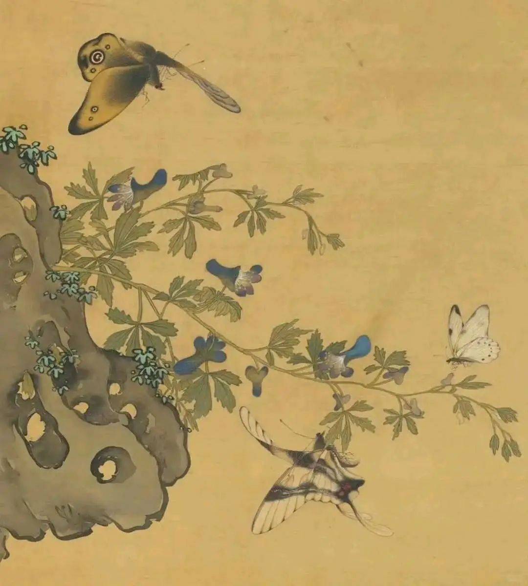 钱选《摹古花蜨图册》 历代国画 第7张
