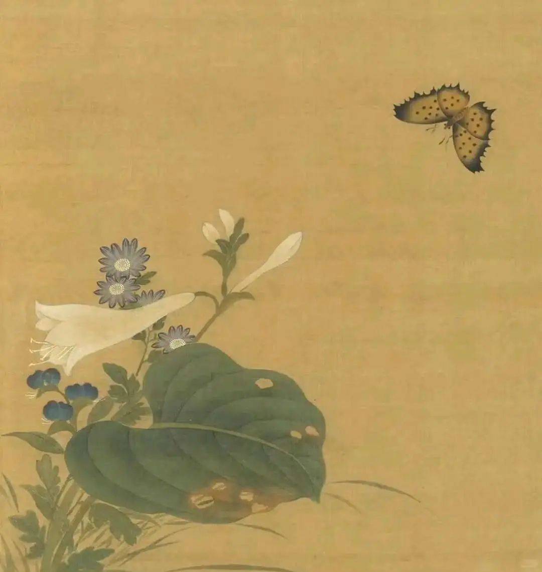 钱选《摹古花蜨图册》 历代国画 第10张