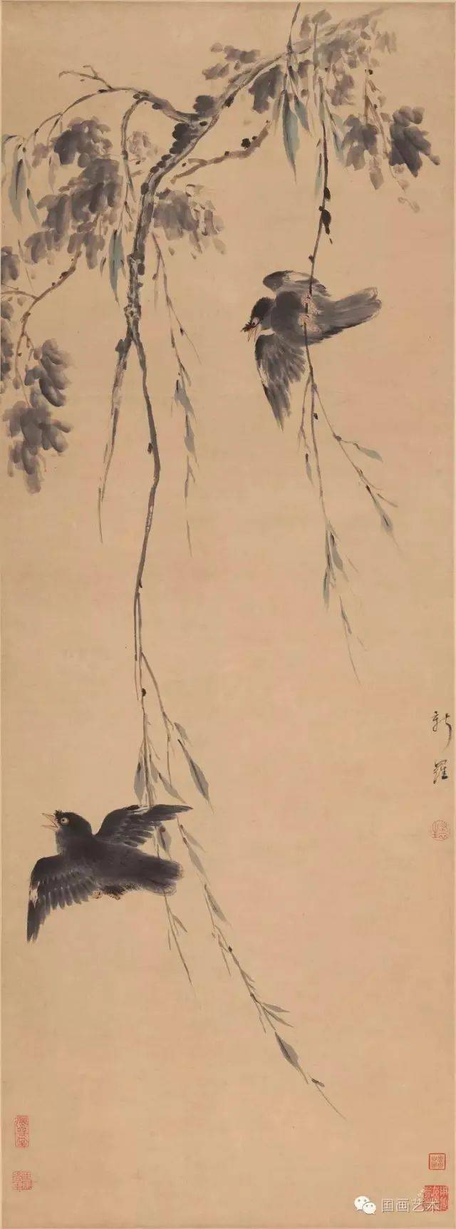 扬州八怪 华喦 馆藏作品欣赏 名人名家 第22张