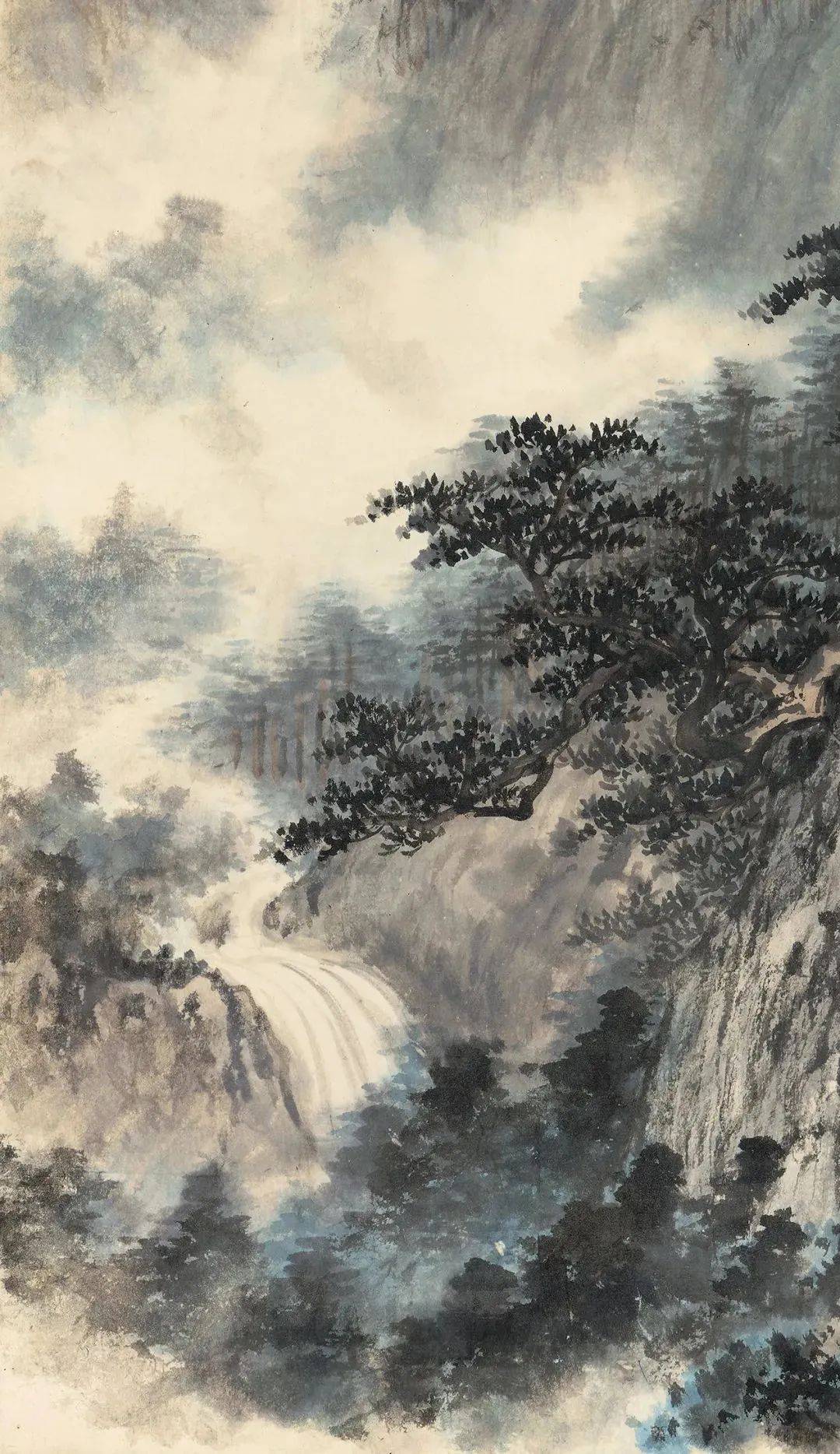 吴湖帆《危石青松》 历代国画 第3张