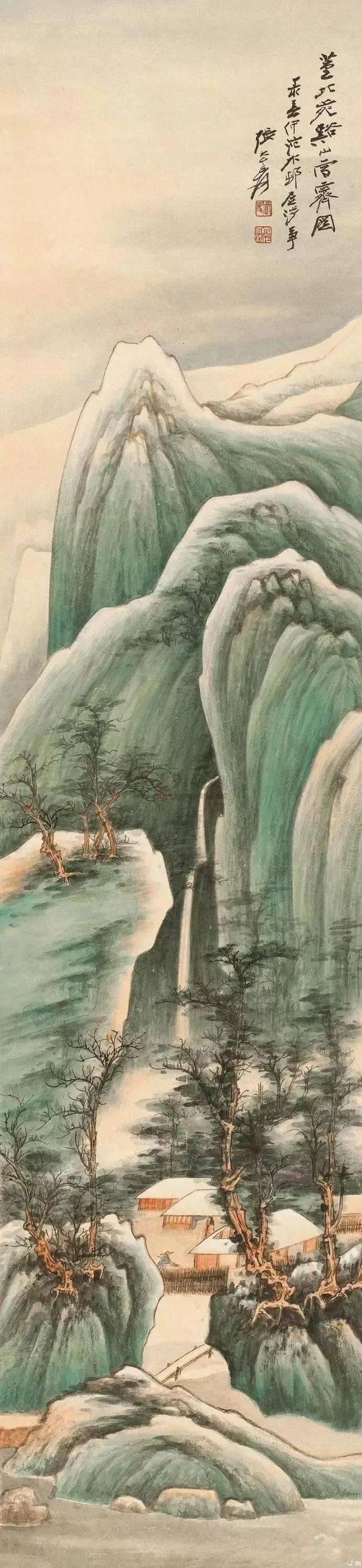 张大千的雪景山水，真美 名人名家 第3张