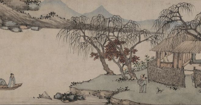 沈周 《柴桑招隐图》 历代国画 第5张