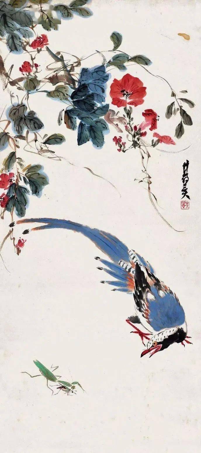 中国杰出的花鸟画家张其翼花鸟画作品赏析 名人名家 第16张