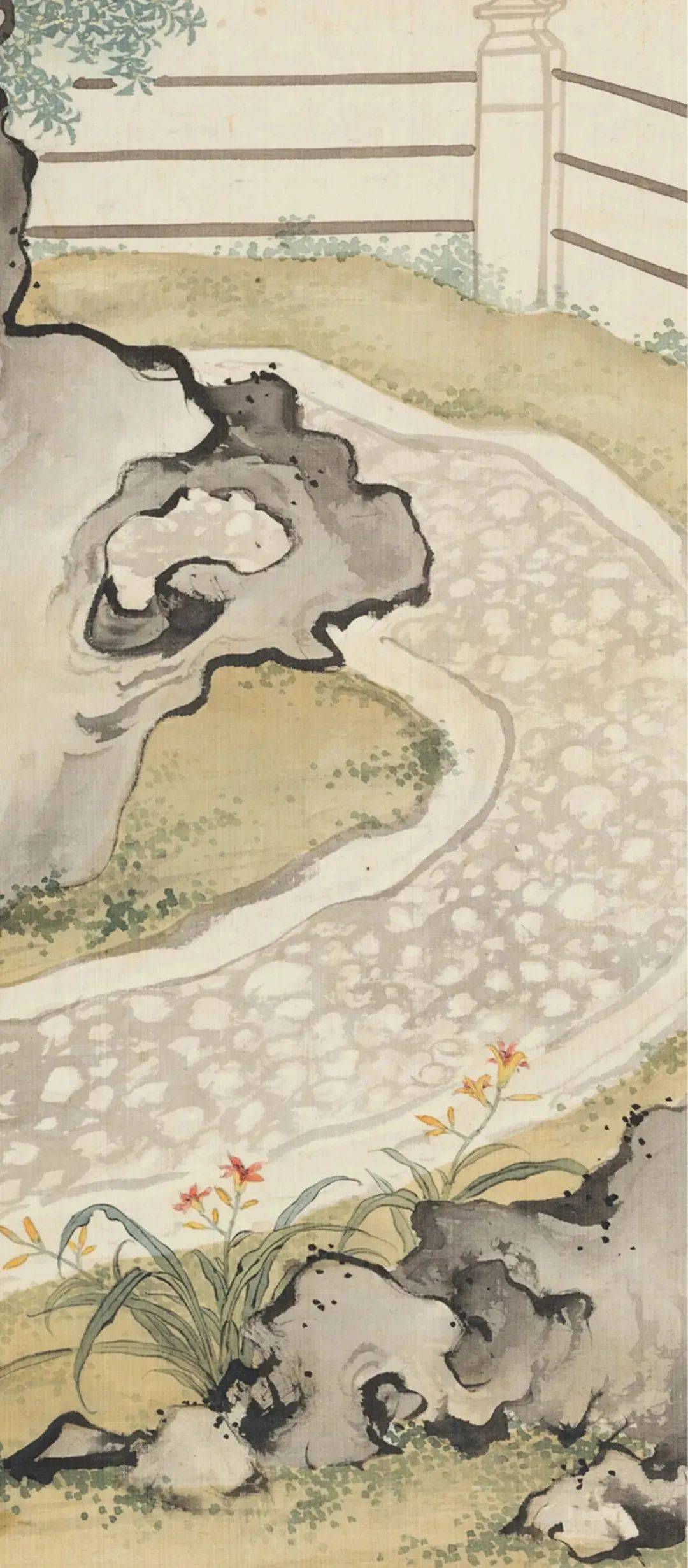陈少梅《桂园仕女》 历代国画 第3张