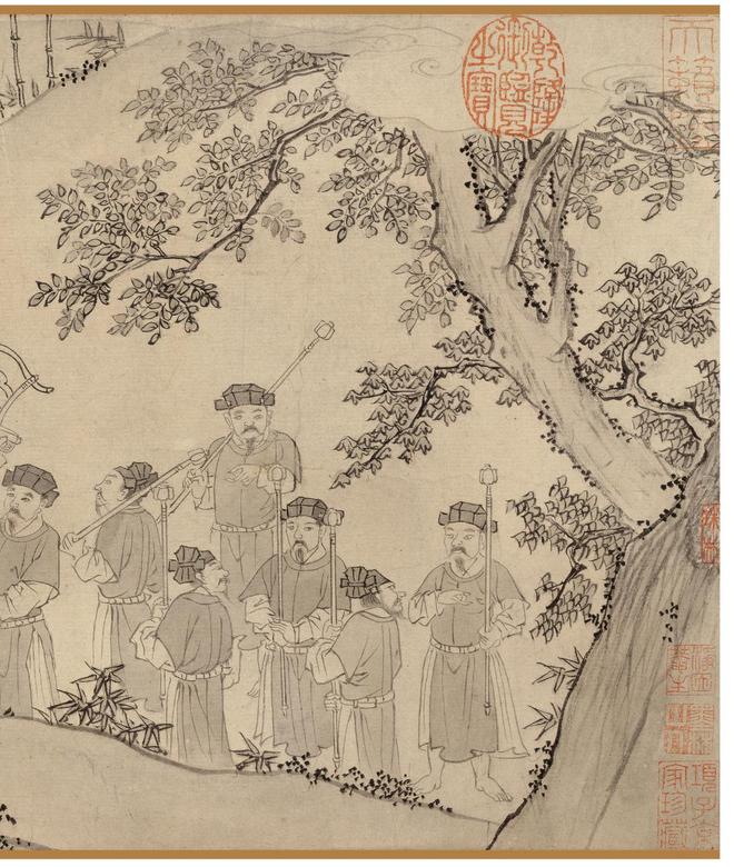 陈鉴如《竹林大士出山图卷》 历代国画 第2张