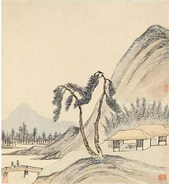 王綦《田园诗意册》 历代国画 第7张