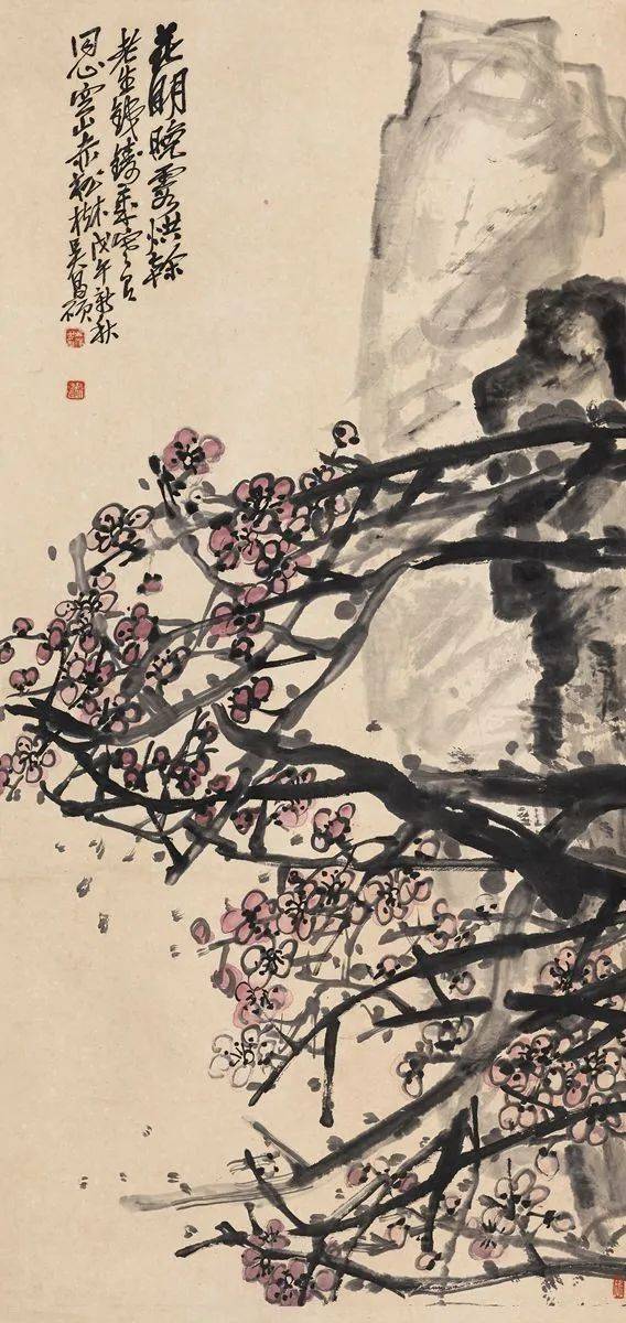 吴昌硕笔下的梅花，孤傲如侠客 名人名家 第18张