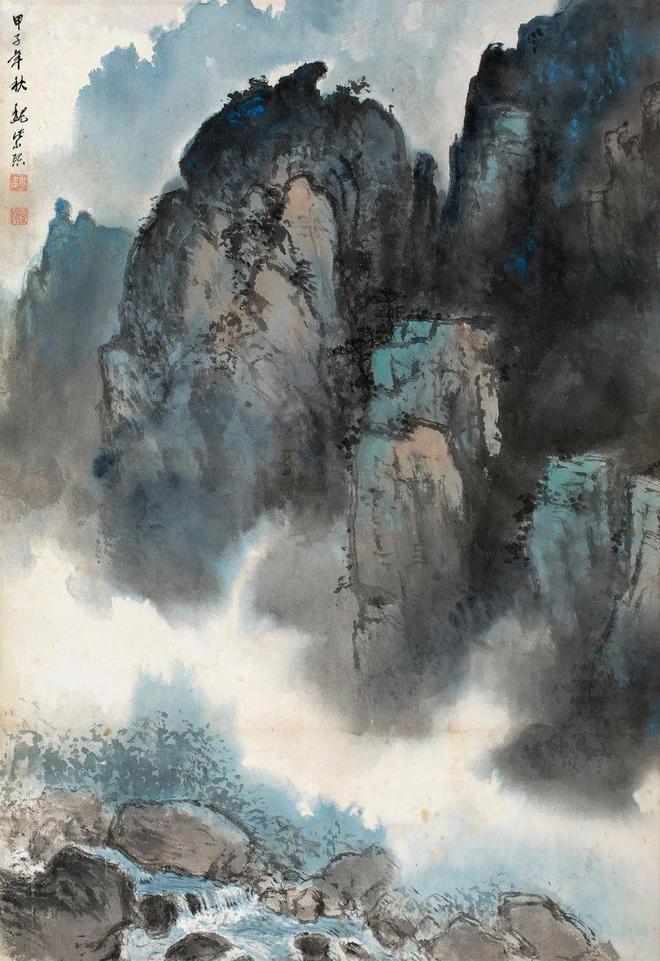 魏紫熙笔下大气磅礴的山水画 名人名家 第15张