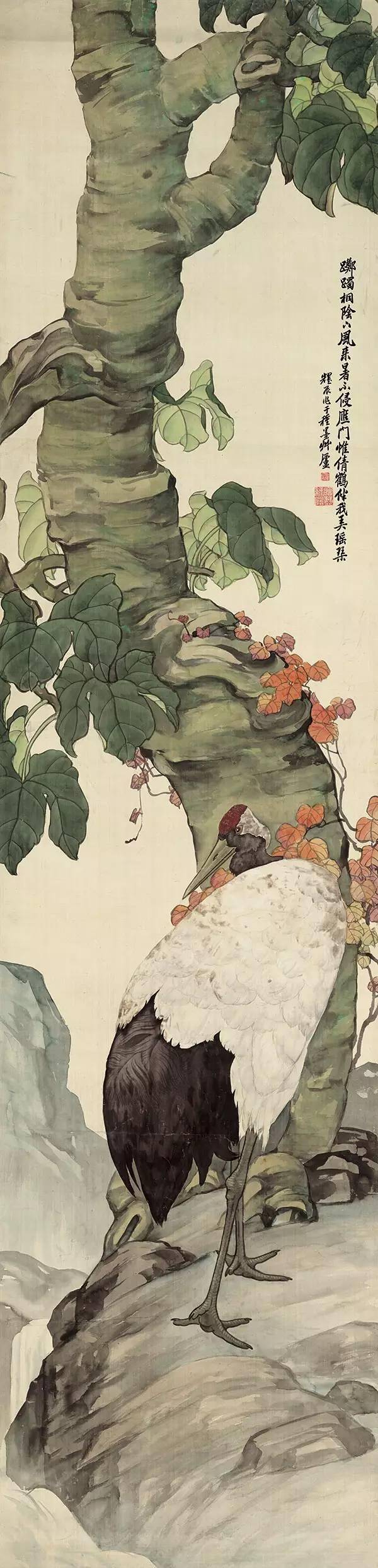 刘奎龄《花禽十二条屏》 历代国画 第1张