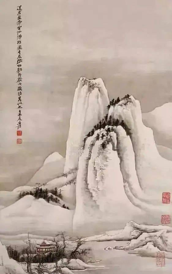 张大千的雪景山水，真美 名人名家 第1张