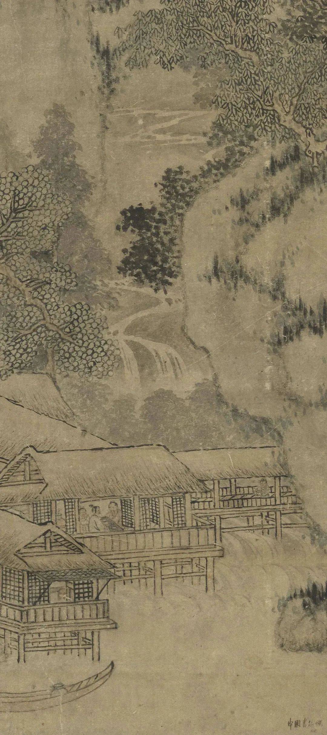 曹知白《东园载酒图》 历代国画 第2张