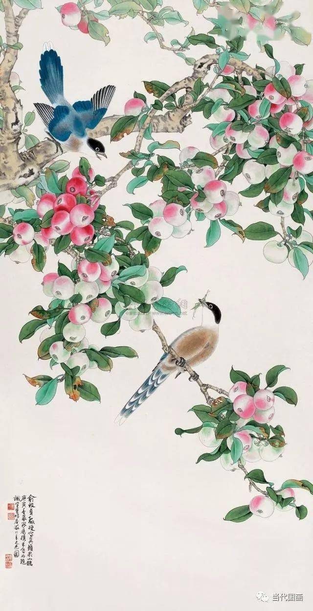 当代工笔花鸟画“女状元”—— 俞致贞 名人名家 第50张