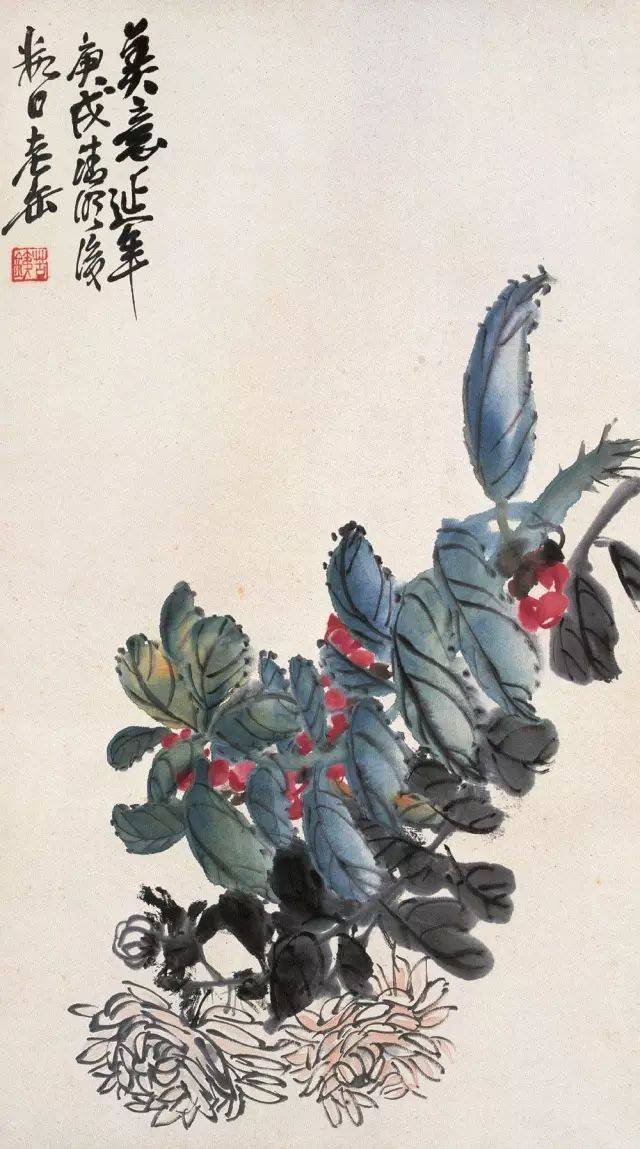 吴昌硕笔下的菊花 名人名家 第31张