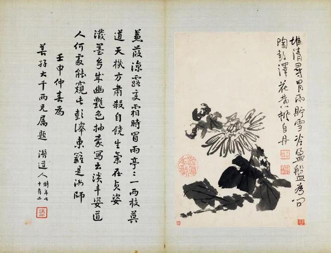 张大千珍赏的水墨花卉册，令人玩味无尽 名人名家 第15张