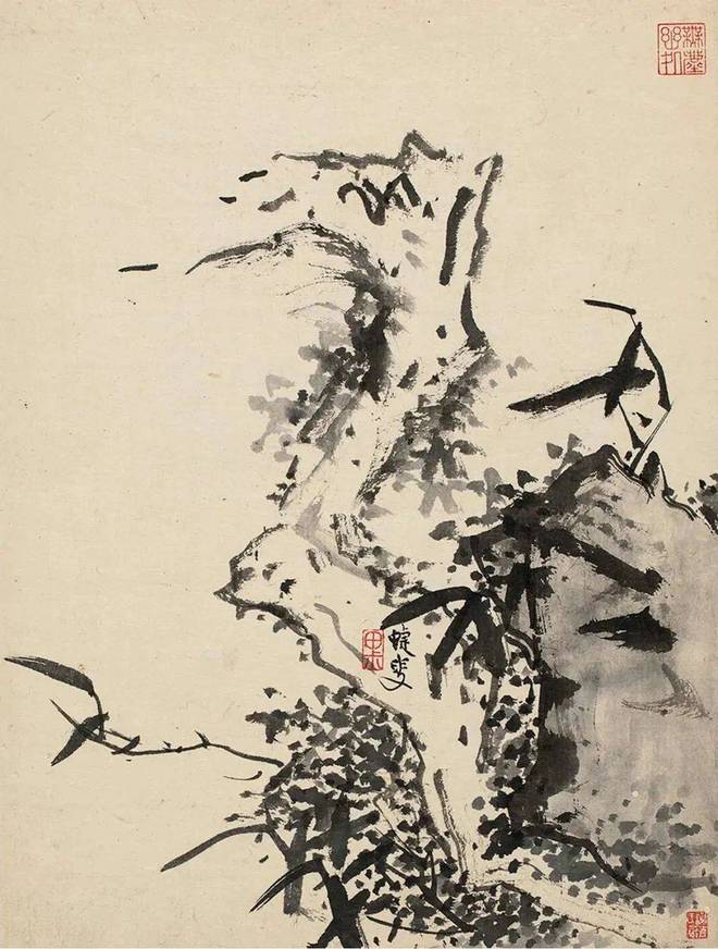 蓝瑛《兰竹石册》 历代国画 第8张