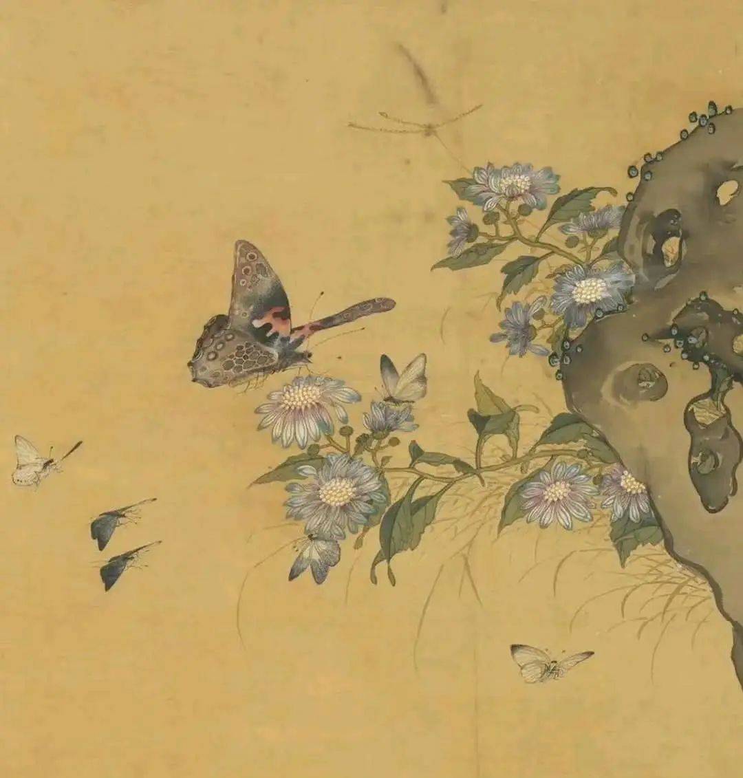钱选《摹古花蜨图册》 历代国画 第12张