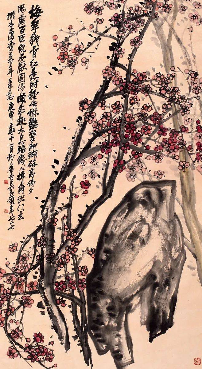 吴昌硕笔下的梅花，孤傲如侠客 名人名家 第2张