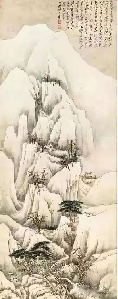 张大千的雪景山水，真美 名人名家 第6张
