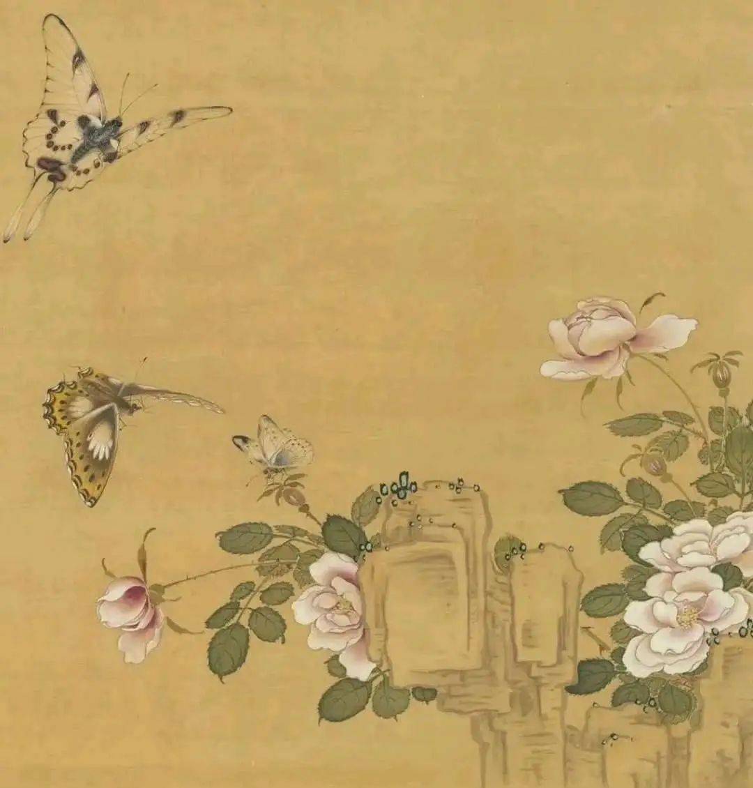 钱选《摹古花蜨图册》 历代国画 第8张