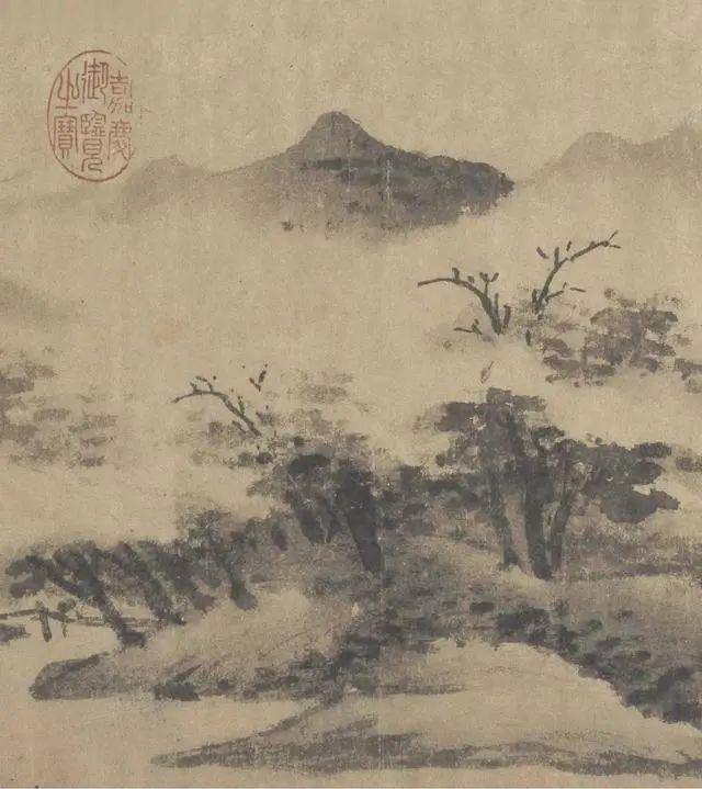 沈周《西山雨观图》 历代国画 第16张