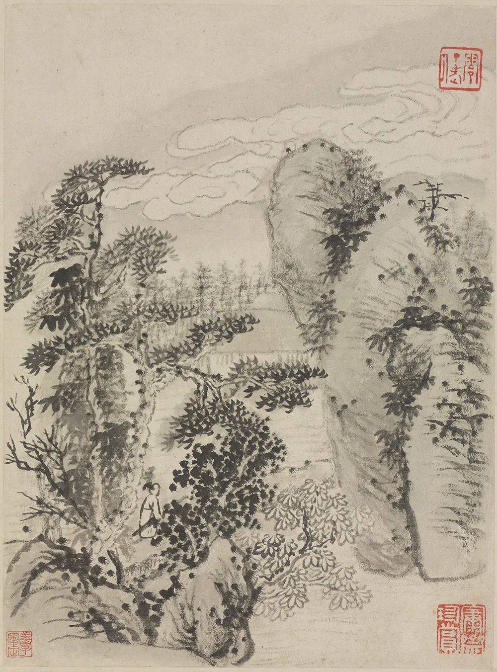 石涛《写枝山诗意册》 历代国画 第5张