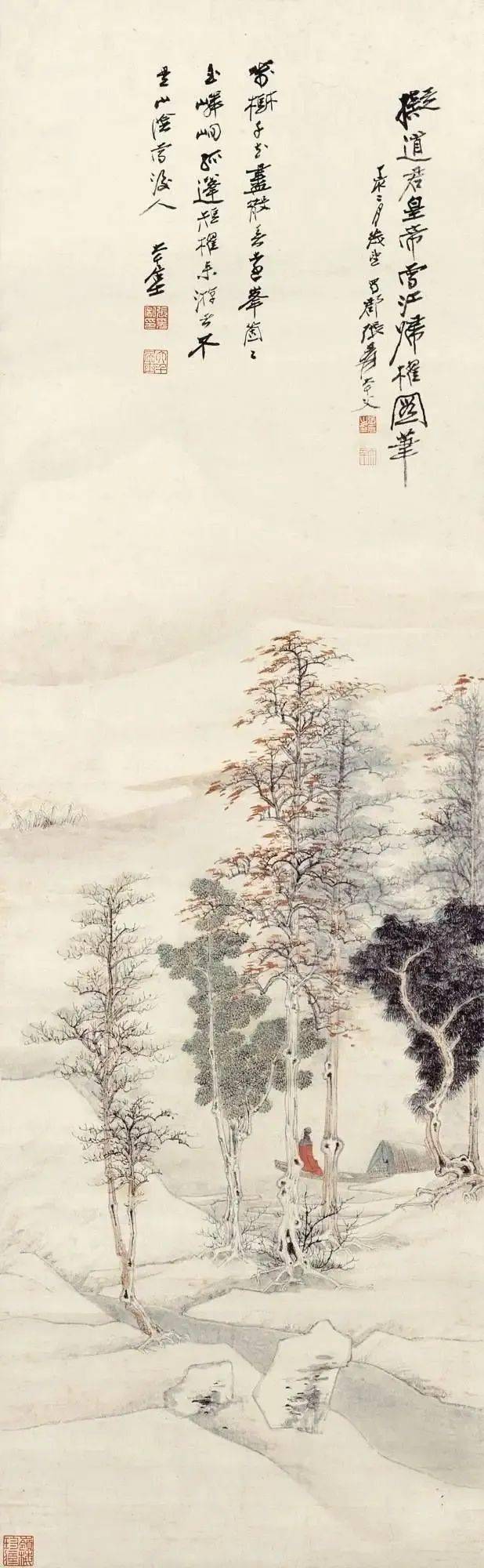 张大千的雪景山水，真美 名人名家 第12张