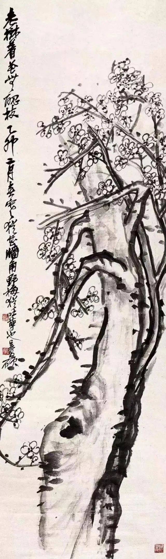 吴昌硕笔下的梅花，孤傲如侠客 名人名家 第4张